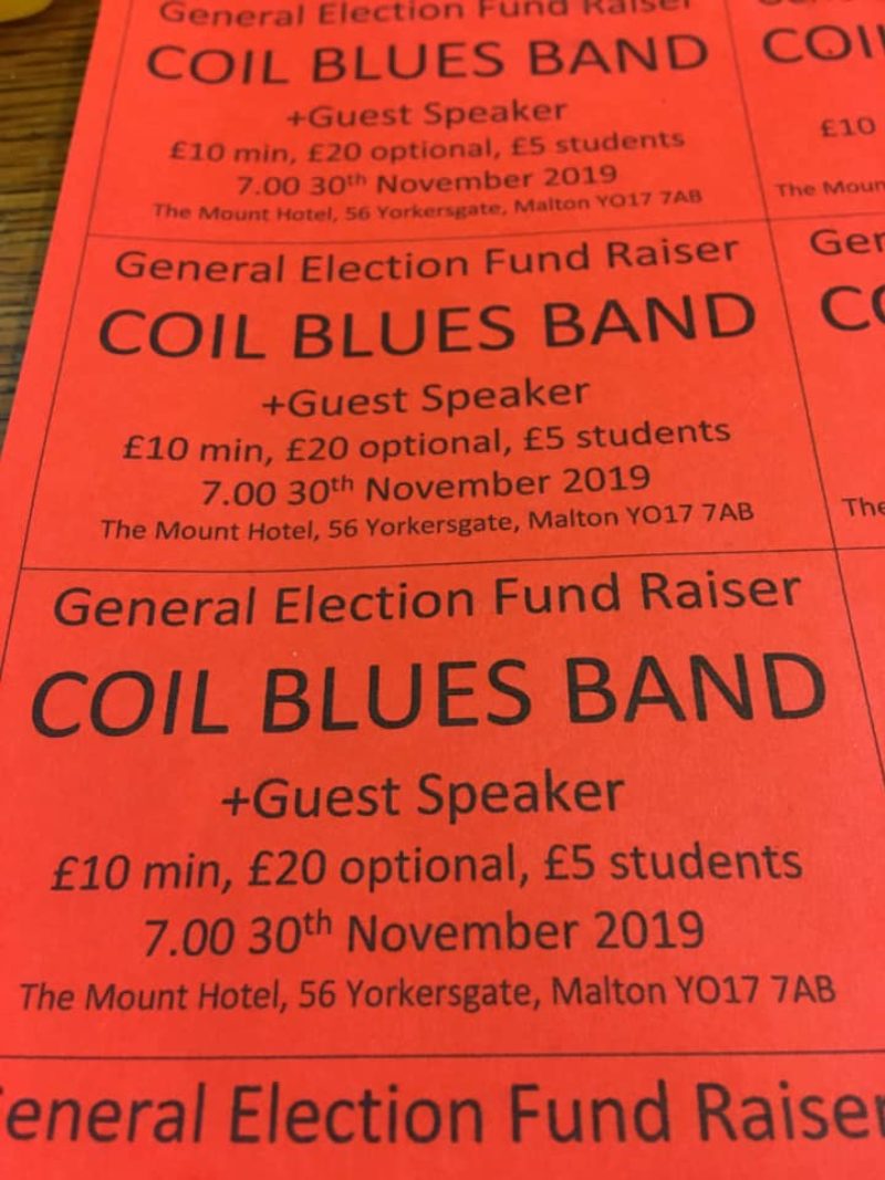 Indy band COIL  30th November, The Mount Hotel