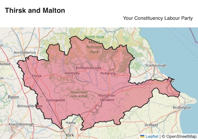 Thirsk and Malton Constituency is one of the largest geographical areas in England