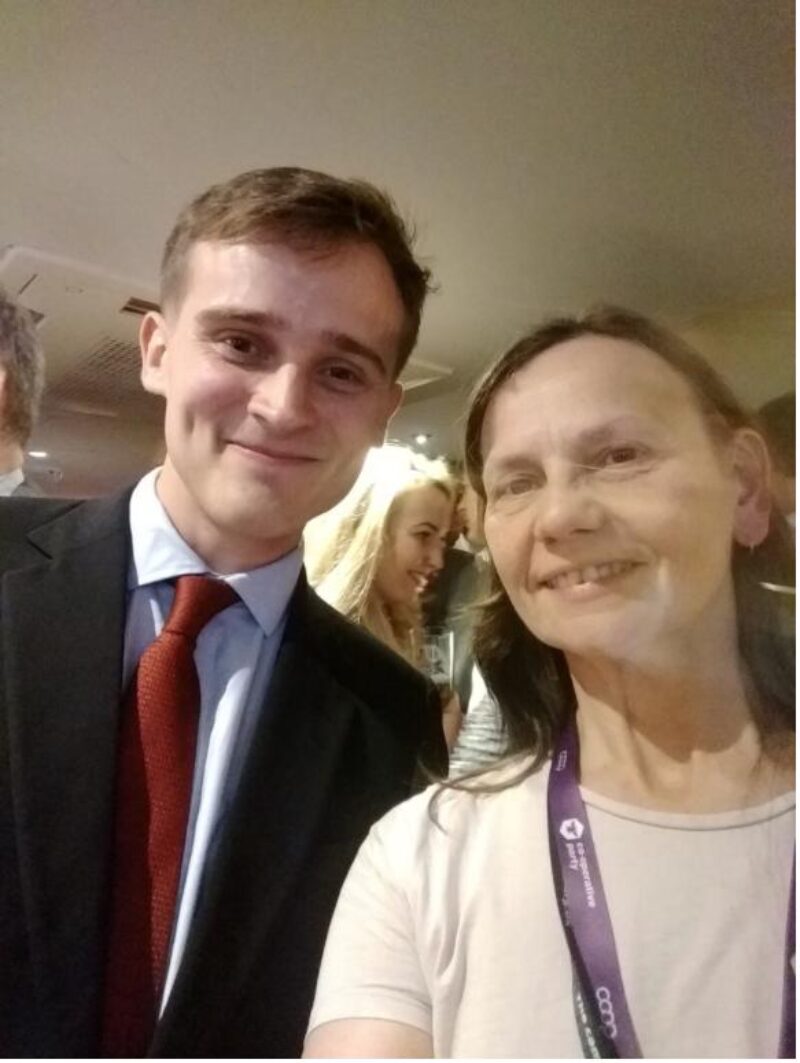 Helen Tomlinson and Keir Mather MP